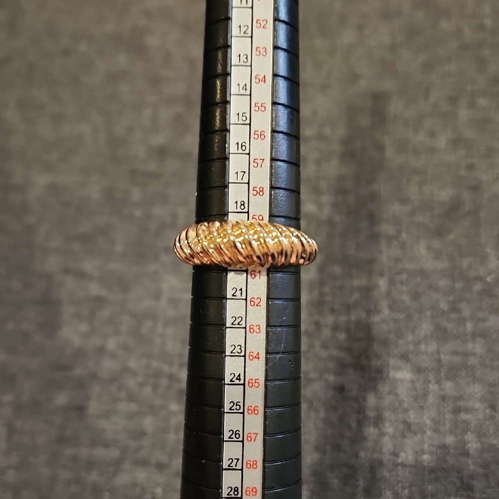 Gold Toned Croissant Ring